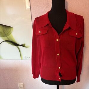 Red sweater size large